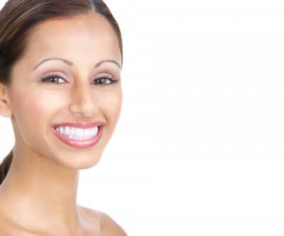 A woman with clear braces 