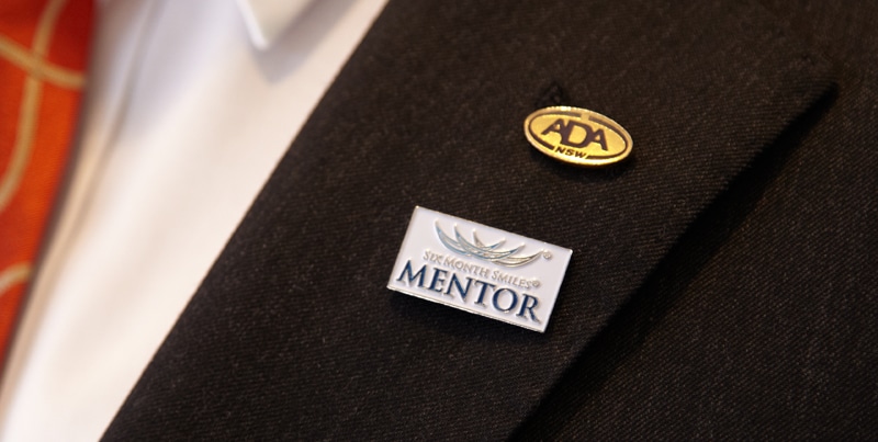 Six Month Smiles Mentor pin