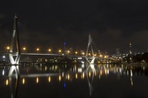 A night view in Sydney